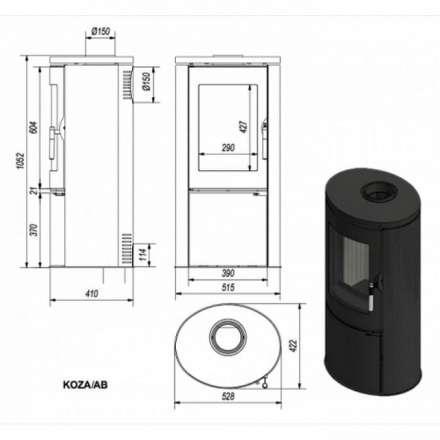 Купить Печь-камин Kratki Koza/AB в Барановичах Амазонка бай фото в Барановичах