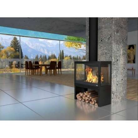 Купить Печь-камин KFD STO iM 14 в интерьере чугунная в Барановичах в Барановичах