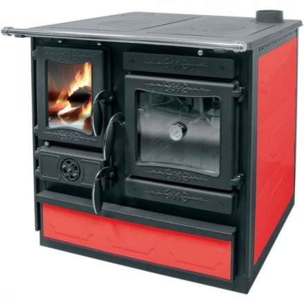 Печь-камин Guca GULIVER с плитой - bordo, cream в Барановичах