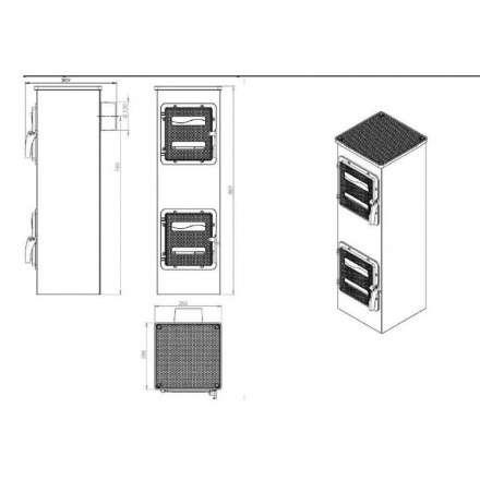 Купить отопительную печь Nordflam Genua в Барановичах