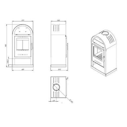  Купить Печь-камин NORDflam Teramo в Барановичах Амазонка бай фото в Барановичах