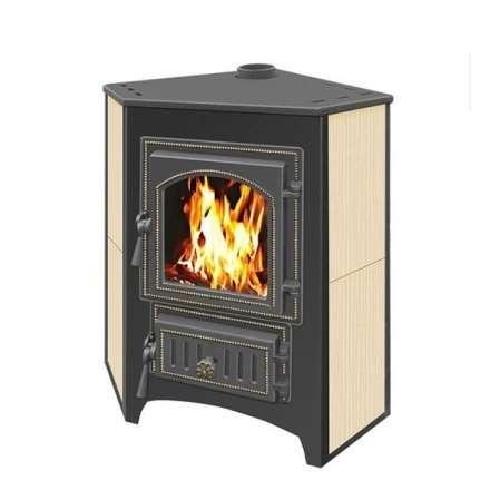 Печь-камин Везувий ПК-01 (270) угловой бежевый 9 кВт Амазонка бай фото в Барановичах