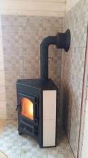 Купить Печь-камин Везувий ПК-01 (270) угловой красный 9 кВт в Барановичах в Барановичах