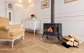 Купить Печь-камин Kratki Koza K9 с водяным контуром в интерьере в Барановичах Амазонка бай фото в Барановичах