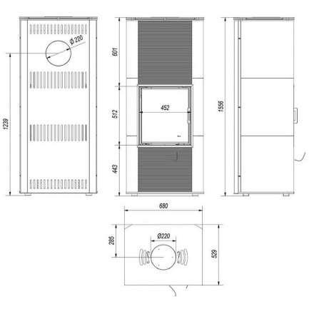 Купить кафельный печь камин Kratki NADIA KAFEL B RYFEL в Барановичах