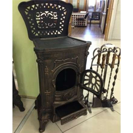 Печка чугунная Амбра в интерьере Амазонка бай фото в Барановичах