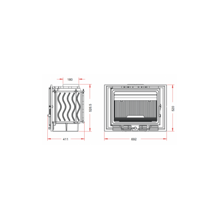 Каминная топка Invicta 700 ECO 14kW в Барановичах