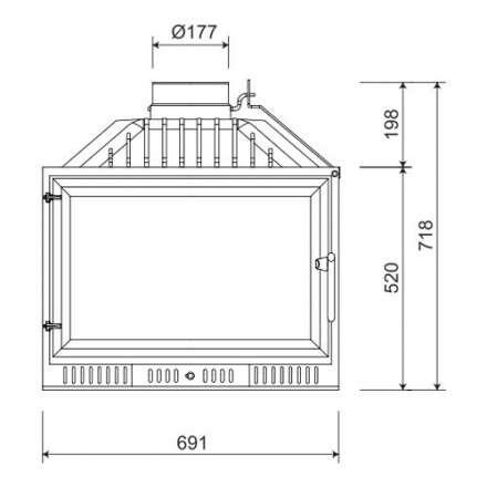 Каминная топка NORDflam Atina в Барановичах