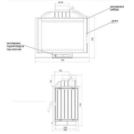 Каминная топка NORDflam Capri в Барановичах