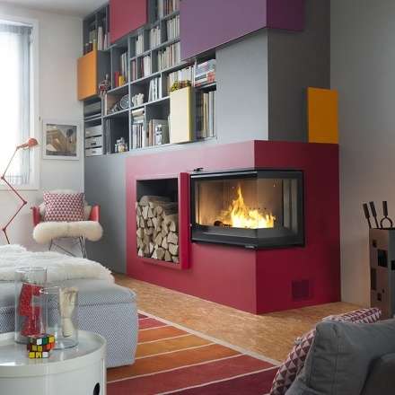 Каминная топка Invicta d’Angle Vitre стекло слева в Барановичах