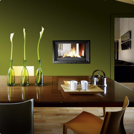 Каминная топка Invicta 800 Double Face в Барановичах