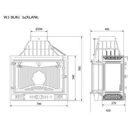 Каминная топка Kawmet W3PLB-16,7 кВт в Барановичах