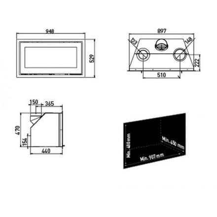 Каминная топка Lotus H470 W в Барановичах