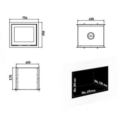 Каминная топка Lotus H570 T Magic в Барановичах