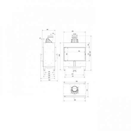 Каминная топка Kratki Lucy/14/T в Барановичах