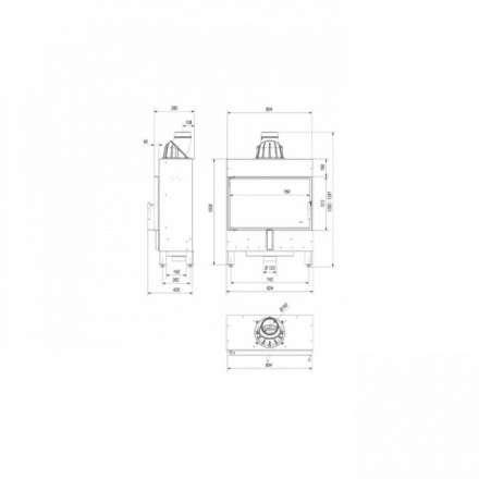 Каминная топка Kratki Lucy/14/Slim в Барановичах
