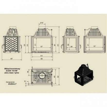 Каминная топка Kratki Zuzia/LT в Барановичах