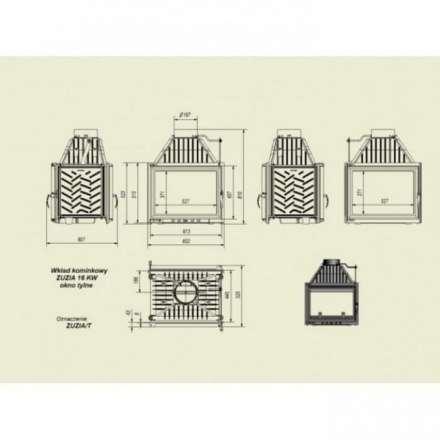 Каминная топка Kratki Zuzia/T в Барановичах