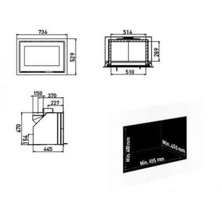 Каминная топка Lotus H470 Magic в Барановичах
