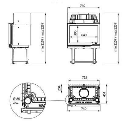 Каминная топка Jotul I 570 Flat в Барановичах