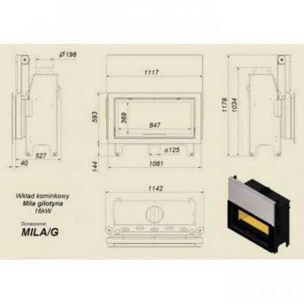 Каминная топка Kratki Mila/G в Барановичах