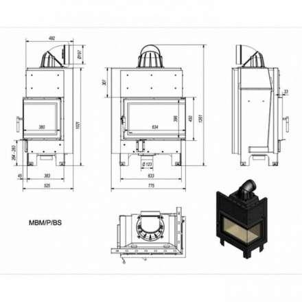 Каминная топка Kratki MBM/P/BS в Барановичах