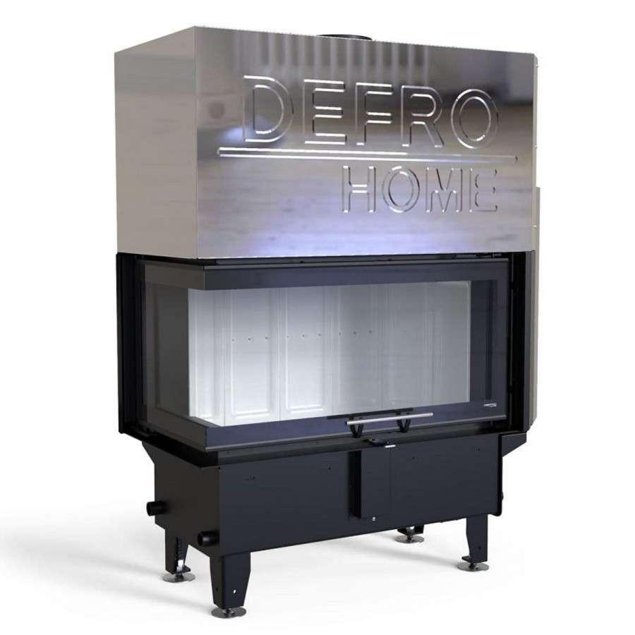 Каминная топка DEFRO HOME RIVA ME BL G SHORT угловая с водяным контуром и подъемом стекла вверх Амазонка бай фото в Барановичах