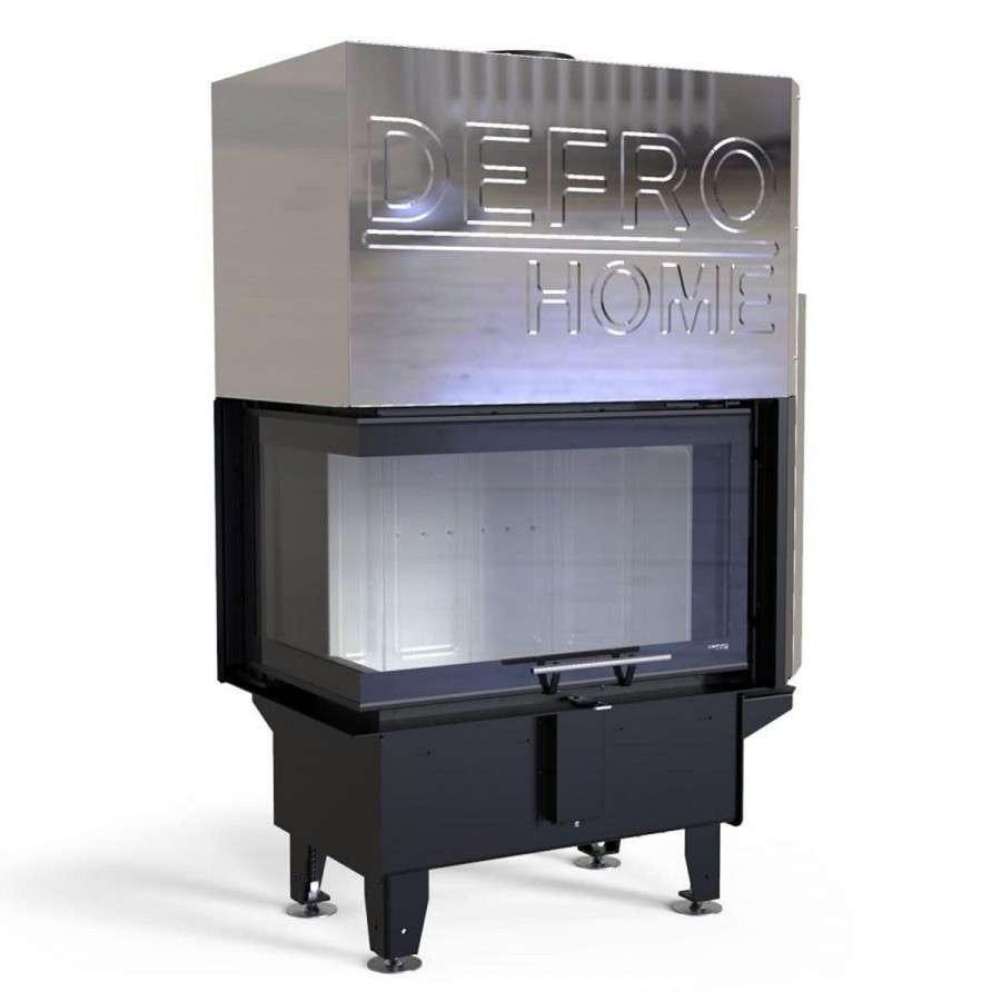 Каминная топка DEFRO HOME RIVA SM BL G SHORT угловая с водяным контуром и подъемом стекла вверх Амазонка бай фото в Барановичах