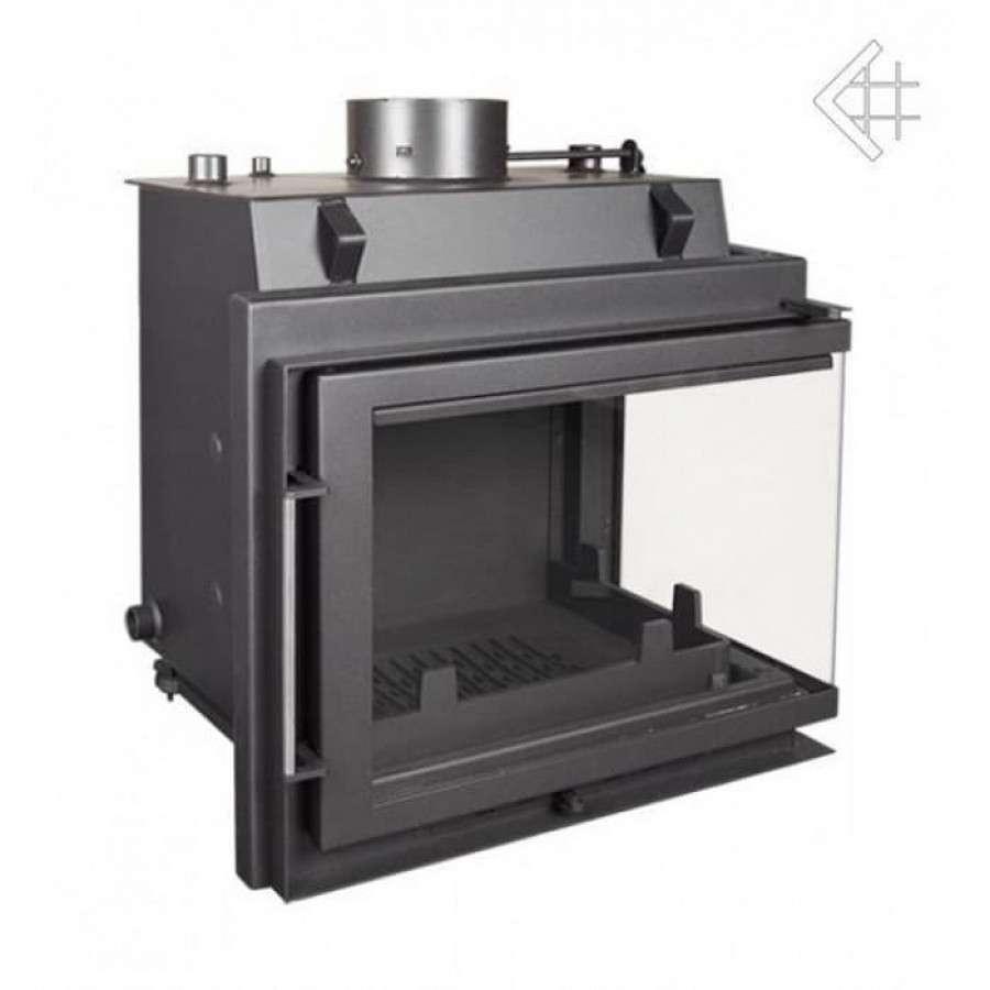 Каминная топка Kratki Maja/PW/BP/12/BS/W (угловое стекло справа, змеевик) Амазонка бай фото в Барановичах