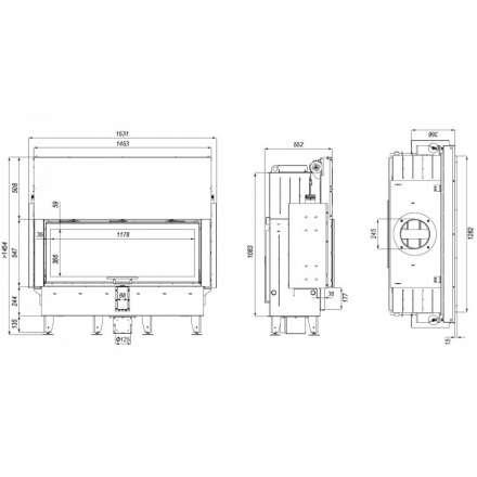 Каминная топка DEFRO HOME INTRA XLA G в Барановичах