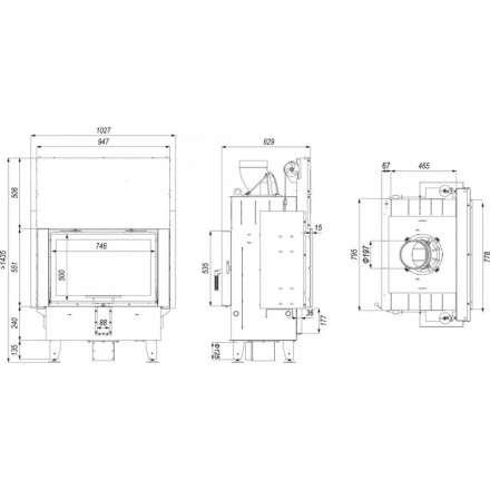 Каминная топка DEFRO HOME INTRA ME T G в Барановичах
