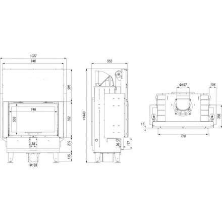 Каминная топка DEFRO HOME INTRA ME G в Барановичах