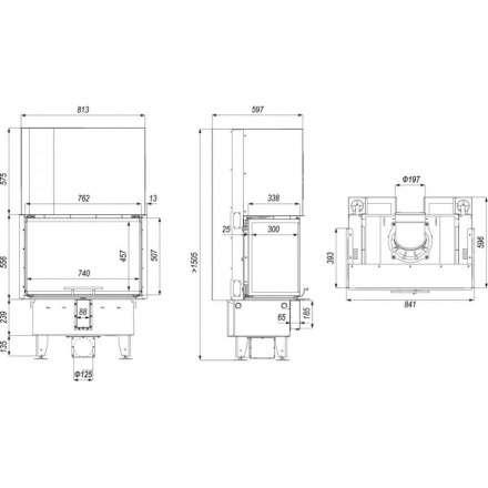 Каминная топка DEFRO HOME INTRA SM C G в Барановичах