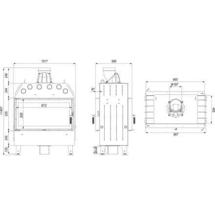 Каминная топка DEFRO HOME INTRA LA T в Барановичах