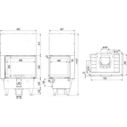 Каминная топка DEFRO HOME INTRA SM BP G в Барановичах