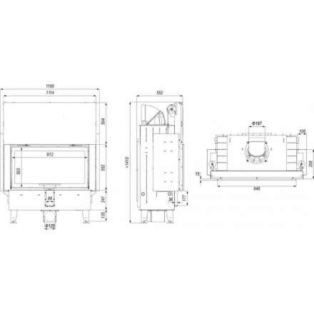 Каминная топка DEFRO HOME INTRA LA G в Барановичах