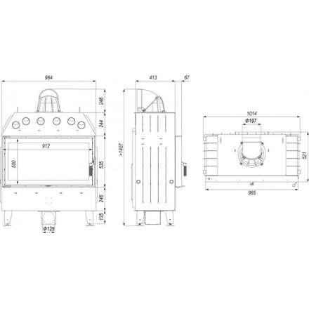 Каминная топка DEFRO HOME INTRA LA в Барановичах