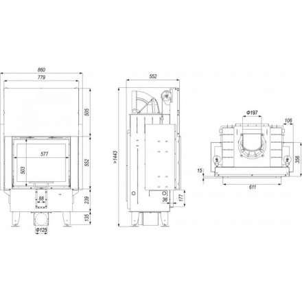 Каминная топка DEFRO HOME INTRA SM G в Барановичах