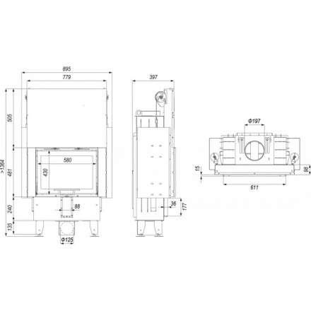 Каминная топка INTRA ME SLIM G в Барановичах