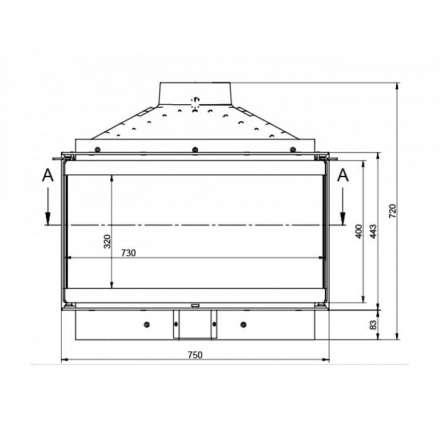 Каминная топка KFD ECO MAX 7 3F basic в Барановичах