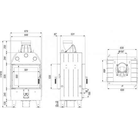Каминная топка DEFRO HOME INTRA SM T в Барановичах