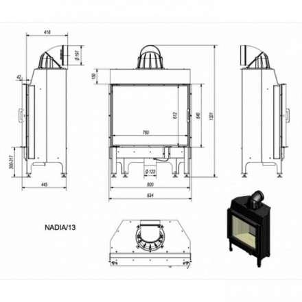Каминная топка Kratki Nadia/13 в Барановичах