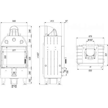 Каминная топка DEFRO HOME INTRA SM в Барановичах