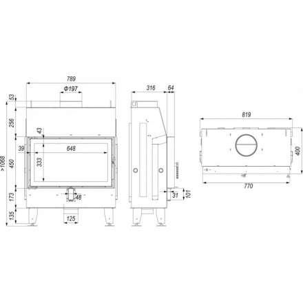 Каминная топка IMPULS ME в Барановичах