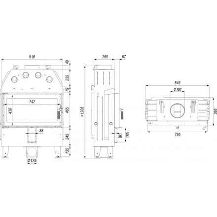 Каминная топка INTRA ME SLIM в Барановичах