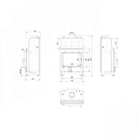 Каминная топка Kratki MBM/PW/10/W в Барановичах