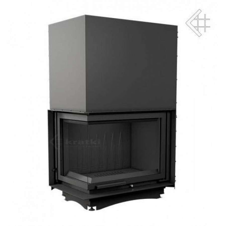 Каминная топка Kratki Amelia/L/BS/G (угловое стекло слева, гильотина) Амазонка бай фото в Барановичах