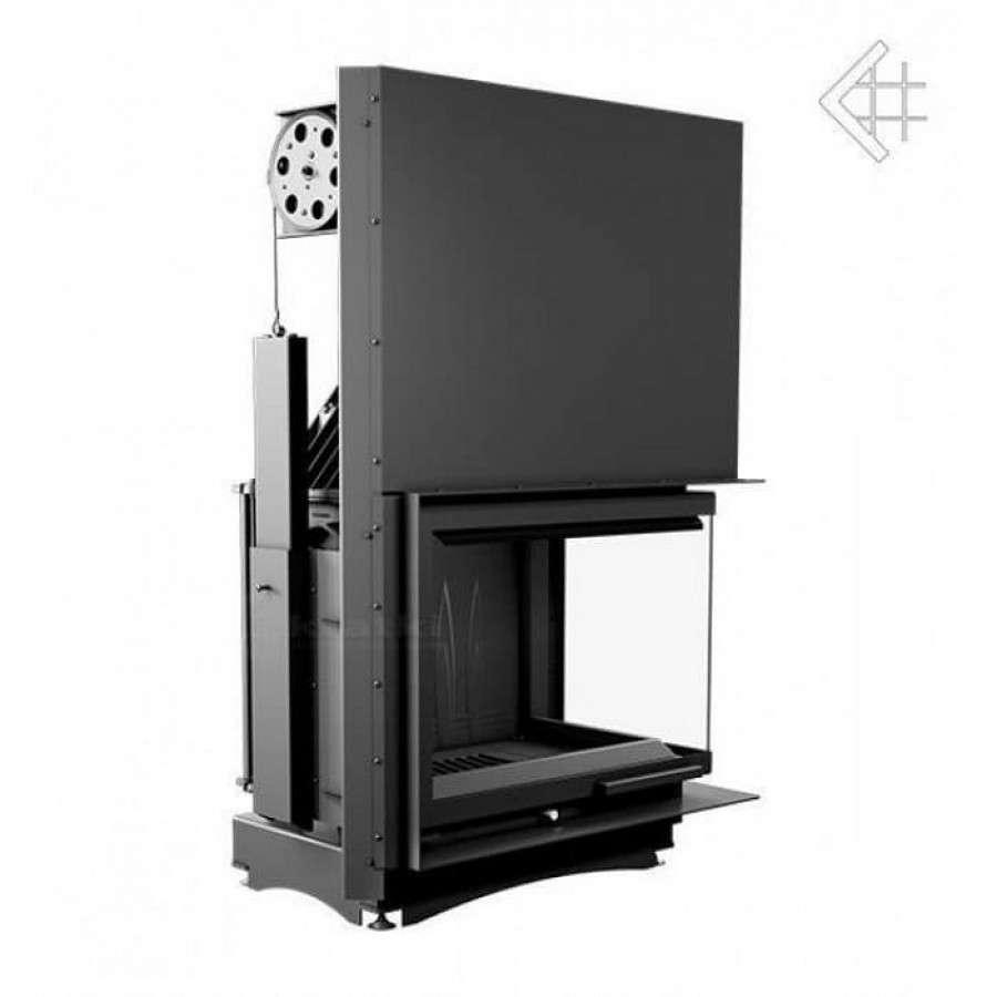 Каминная топка Kratki Amelia/P/BS/G (угловое стекло справа, гильотина) Амазонка бай фото в Барановичах