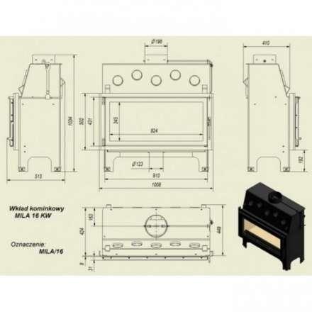 Каминная топка Kratki Mila в Барановичах