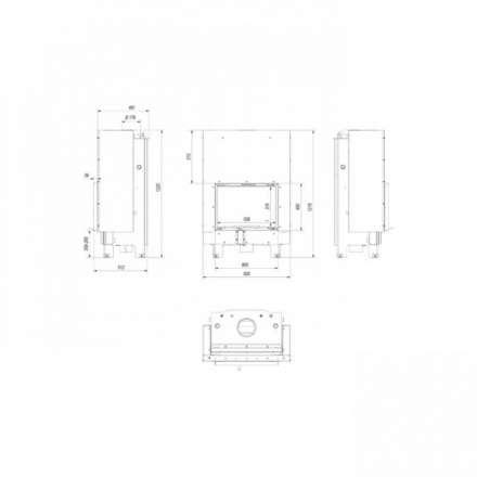 Каминная топка Kratki MBM/PW/10/W/G в Барановичах